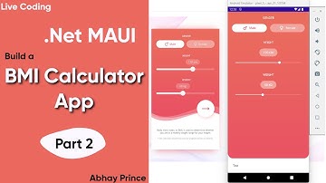 Part 2 - .Net MAUI App Build BMICalculator - Button UI | Step by Step .Net MAUI Build from Scratch