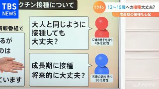 【解説】「１２～１５歳へのワクチン接種」子どもでも成長期でも大丈夫？［新型コロナ］【Nスタ】