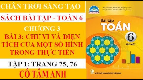 Sách bài tập - Toán 6 - Chân trời sáng tạo - Chương 3 - Bài 3 - Chu vi và diện tích của một số...