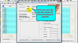 PLUS 2D : Setting of Edge Banding For Parts
