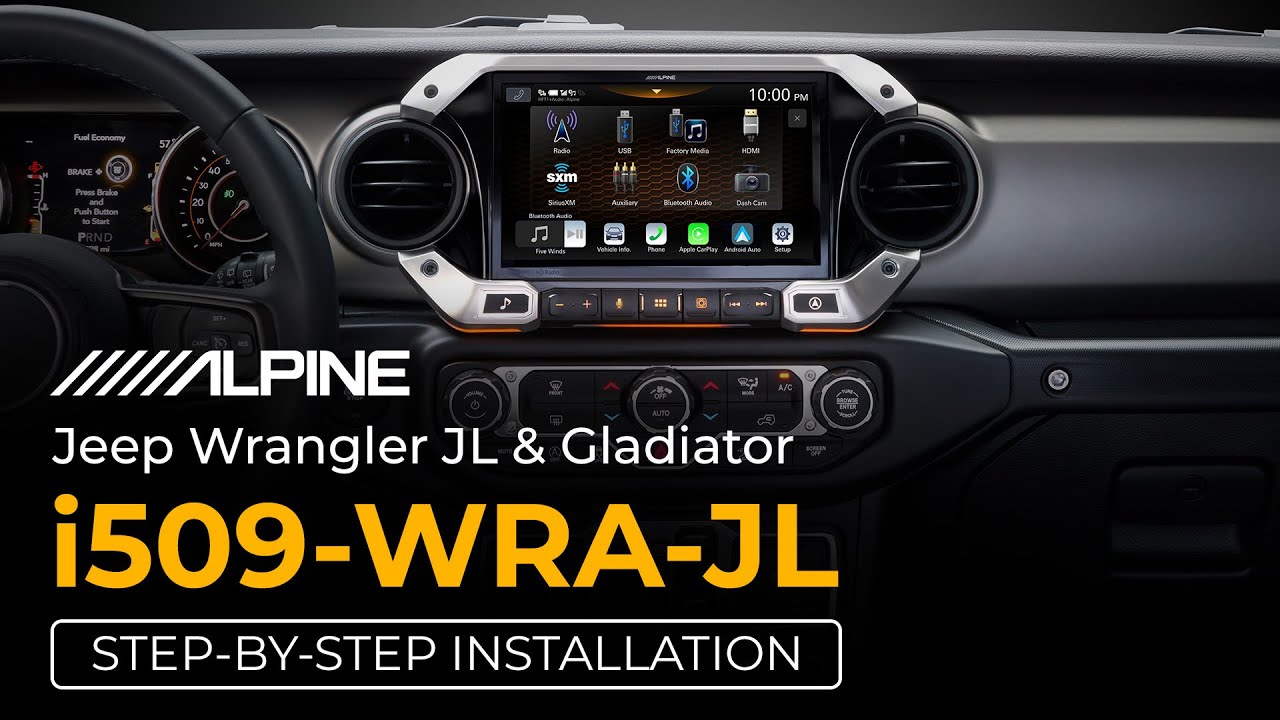 Alpine | i509-WRA-JL | Step-by-Step Installation Tutorial for Jeep Wrangler  JL & Gladiator - YouTube