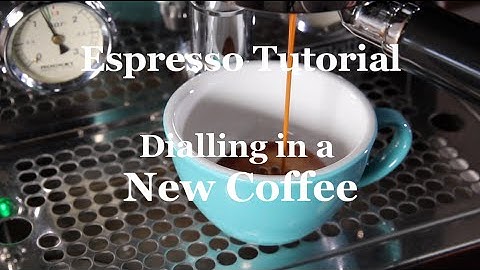 Coffeefusion - Dialling in a New Coffee