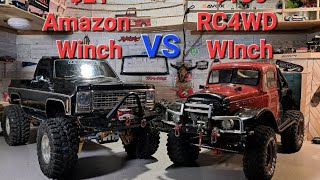 TRX4 HIGH TRAIL with $21 Amazon winch VS RC4WD $130 Big winch. Which ones better?