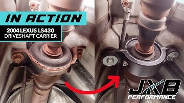 Lexus LS430 Before/After Installing JXB Performance Driveshaft Carrier Upgrade