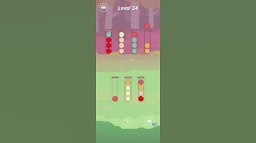 Ball Sort Puzzle Medium Level 34 gameplay (iOS Android)