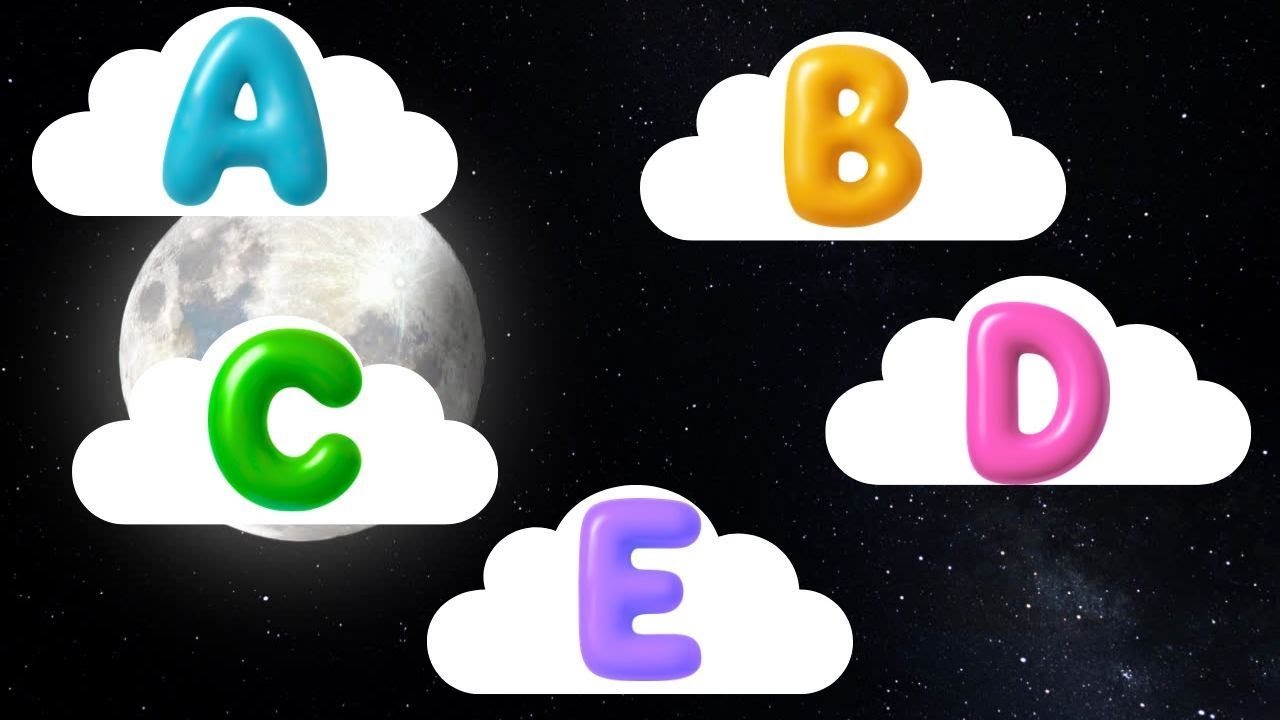🚀 Space ABC Songs Playlist | Moon Clouds Stars | 4 Hours 3D Kids Learning Videos