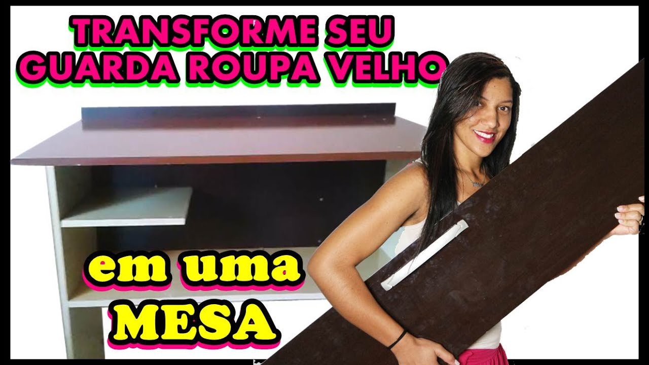 Como fazer uma MESA com portas de guarda roupa DIY YouTube Como Fazer Uma Estante Para O Quarto ~ Como fazer uma MESA com portas de guarda roupa DIY YouTube