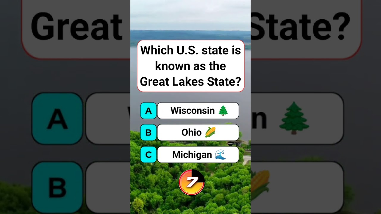 Which U.S. state is known as the Great Lakes State? 
