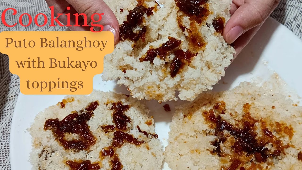 Cooking Puto Balanghoy with Bukayo toppings | Annie Rose Simbajon 