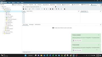 Importing Database using PostgreSQL