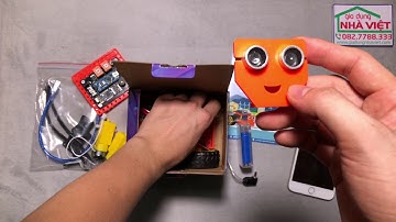 Mở hộp bộ lắp ráp lập trình robot Gara Stem G-robot Maker