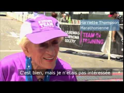 Vidéo: Un Américain de 92 ans a couru un marathon