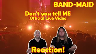 Musicians react to hearing BAND-MAID / Don't you tell ME ( Live Video)!!