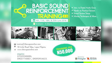 SOUND REINFORCEMENT TRAINING