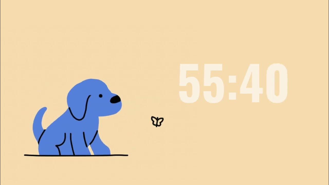 Playing Dog Countdown Timer 60 minutes Tick tock YouTube