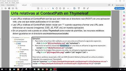 Curso Spring Boot & Spring MVC - 23.Urls Relativas al ContextPath - Explicación