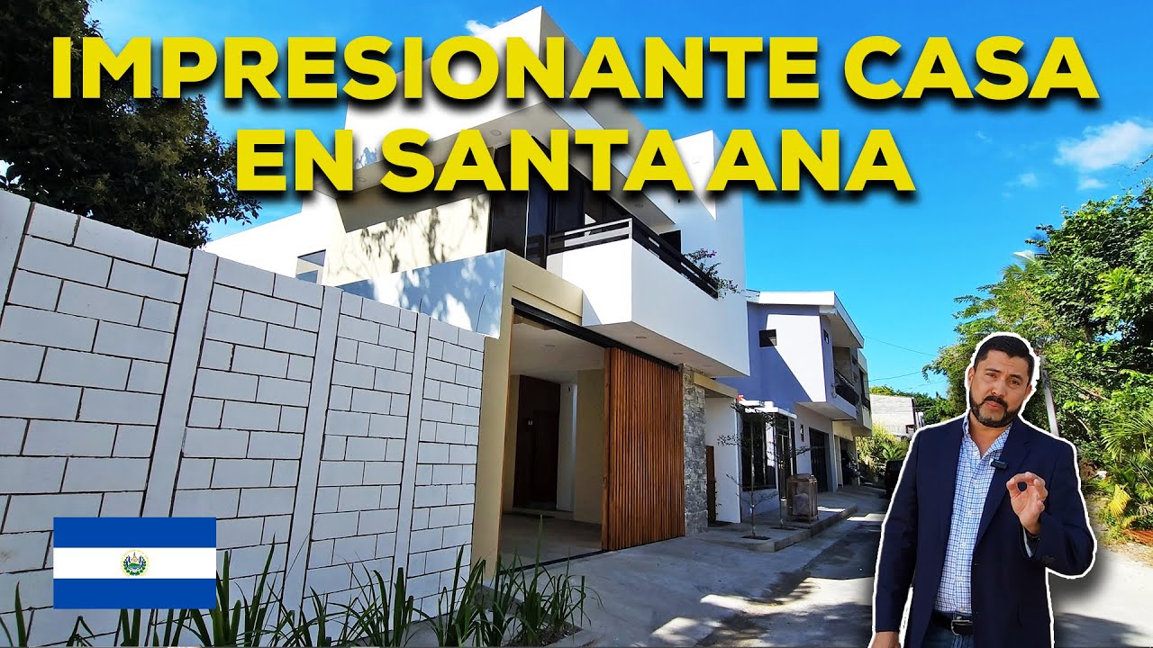 IMPRESIONANTE casa en VENTA en la ciudad de SANTA ANA en EL SALVADOR $425,000