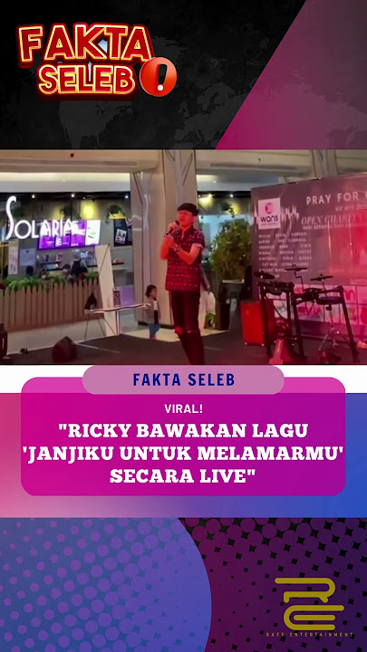 Ricky Gusti Praja Bawakan Lagu ‘Janjiku Untuk Melamarmu’ Secara Live