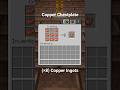 How to CRAFT COPPER CHESTPLATE! 🛡️ Armor Burst #6 #Minecraft #Shorts