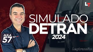 SIMULADO DETRAN QUESTÕES 2024 - AULA 57 #SimuladoLegTransito2024 #Detran2024