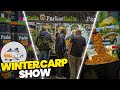 Behind the scenes on the parkerbaits stand at the winter carp fishing show