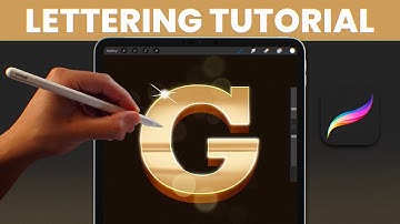 Gold Text Effect in Procreate