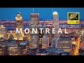 Montreal qubec canada  in 4k ultra 60fps by drone