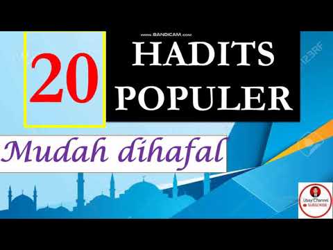 20 HADITS POPULER || Mudah Dihafal