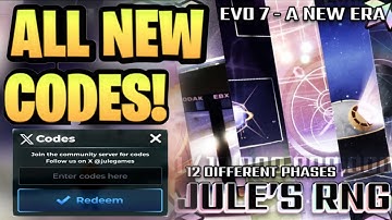 *NEW* ALL WORKING CODES FOR JULE
