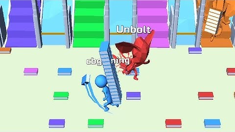 BRIDGE RACE - ALL LEVELS - ANDROID GAME - LEVEL 11,12,13,14,15