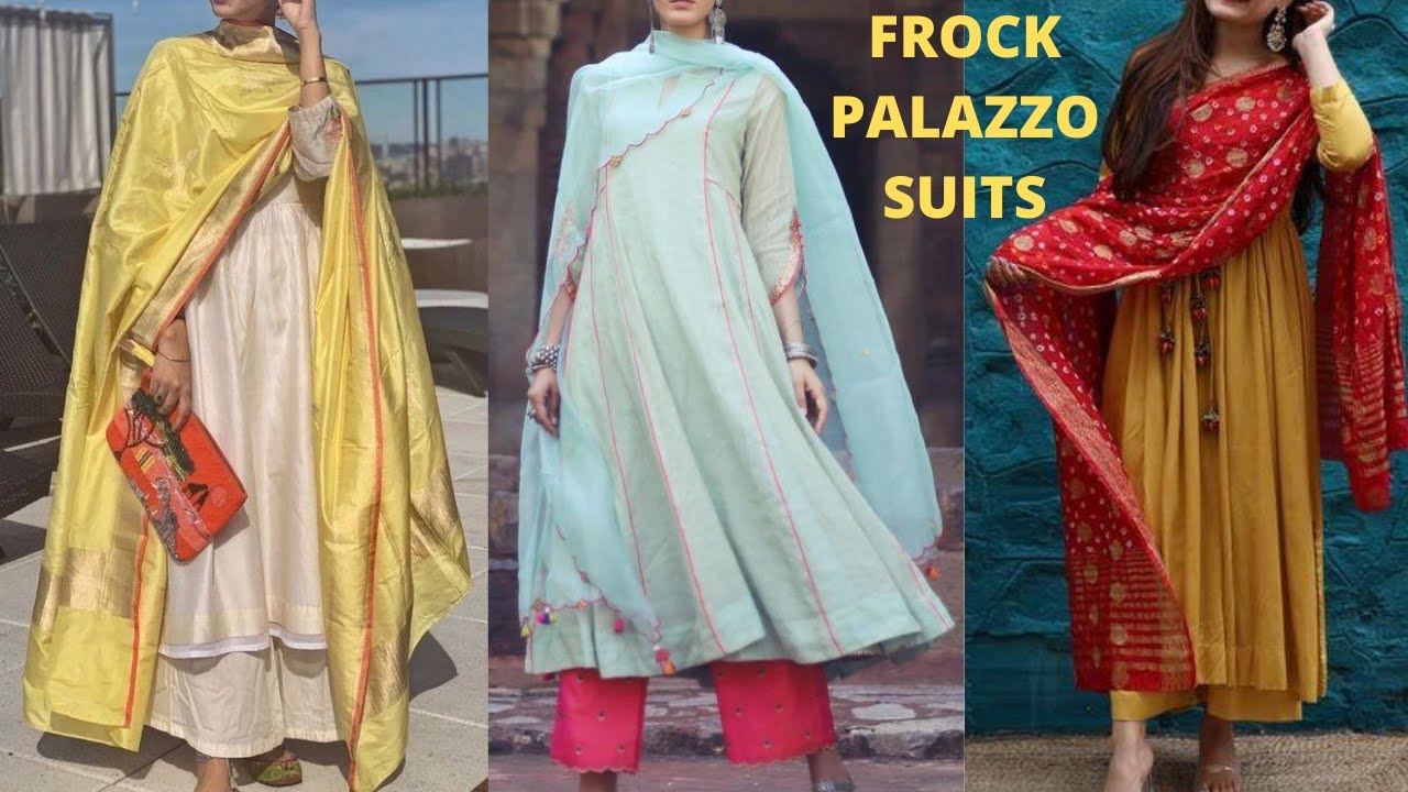 frock suits with palazzo