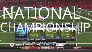 Florida Gators NCAA Football 14 Dynasty - National Championship vs. Nebraska - Season One