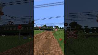 Электропоезд ЭР22-066 проезжает переезд #майнкрафт #поезд #ржд