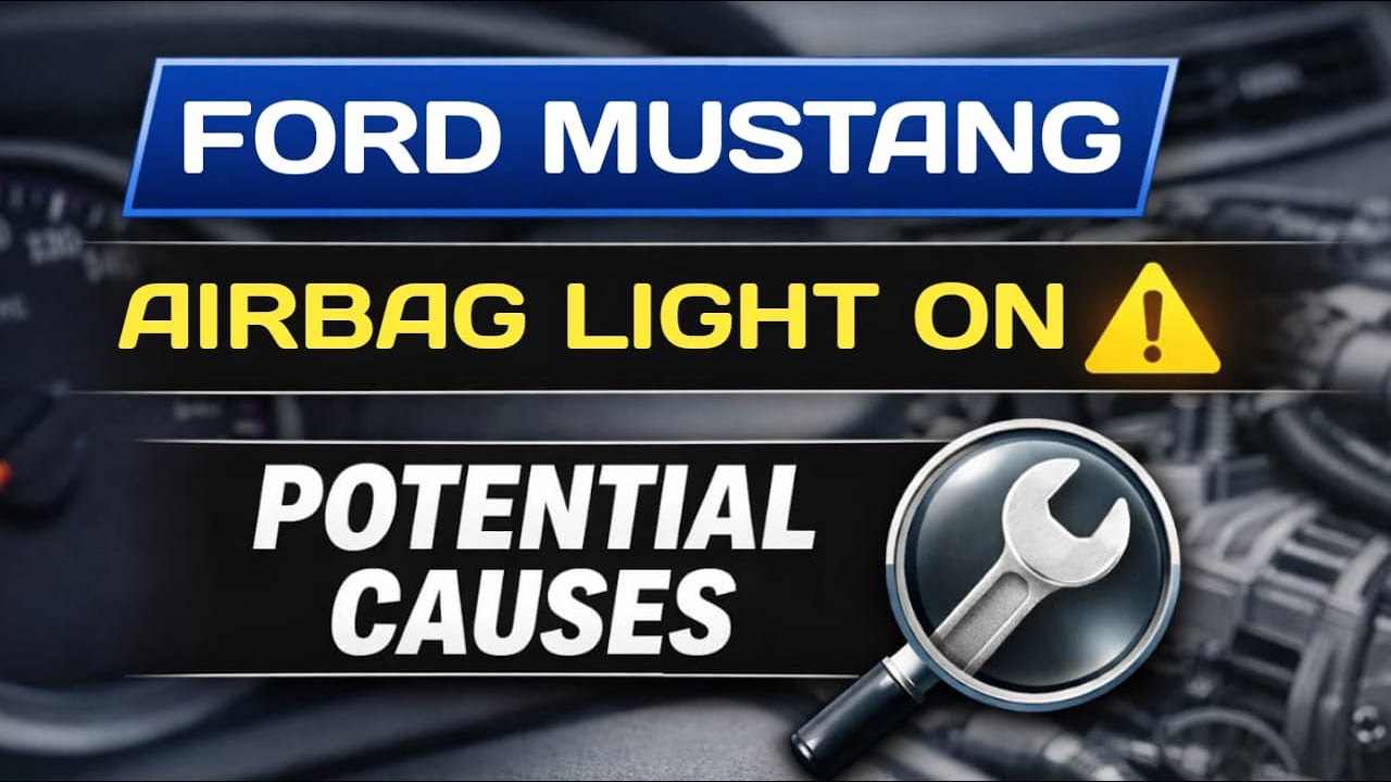 Индикатор подушки безопасности на Ford Mustang горит – вероятные причины.