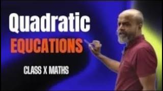 Quadratic Equations class X Maths Part 1 -2026-27