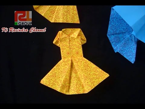  Cara  Bikin Baju  Dari kertas Origami  YouTube