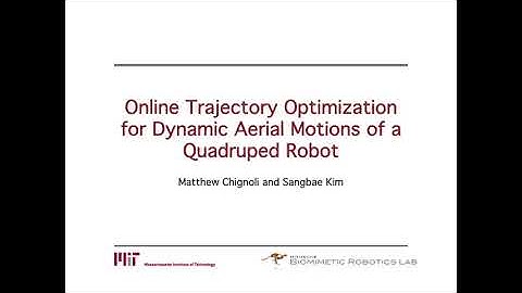 [ICRA 2021 - Presentation] Online Trajectory Optimization for Aerial Motions of a Quadruped Robot