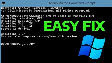 How To Fix Netsh Int Ip Reset Failed Error in Windows