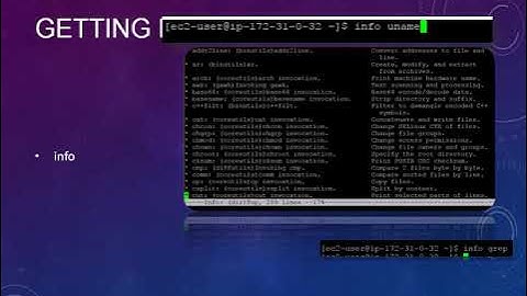 Unix Tutorial Part 16, Info Command in Unix
