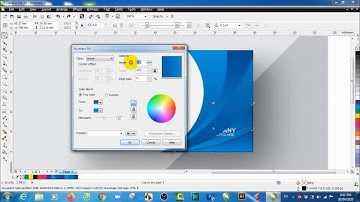 Hướng dẫn vẽ và tô màu hoa văn Name card với Fountain Fill (F11) trong CorelDraw X6 (mẫu 1)