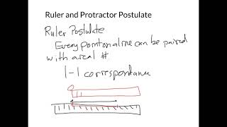 Ruler and Protractor Postulate