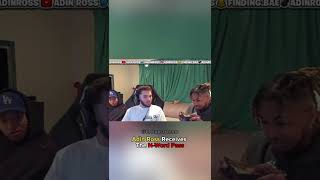 Adinross Recieves the N word pass😎  TikTok: Top streams #shorts