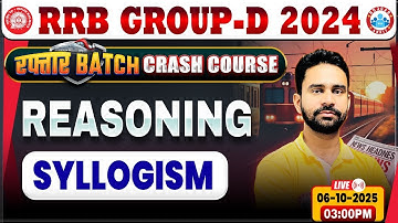 RRB Group D Reasoning Class 2025 | Group D Reasoning Class | RRB Group D Crash Course By Rahul Sir