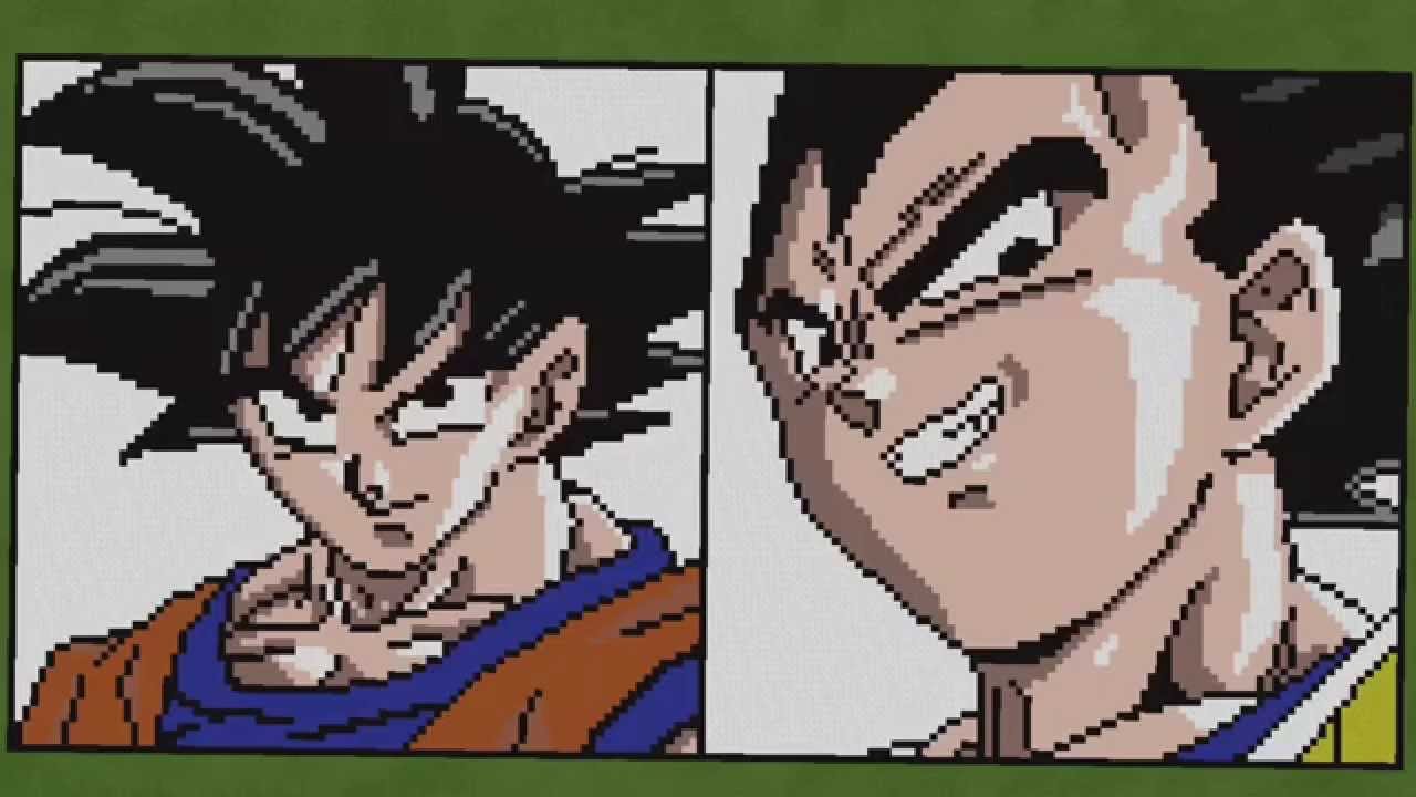 マイクラpe ギリアムが作るドット絵 ドラゴンボール編 Youtube