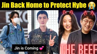 JIN Came Home to Protect Hybe 😭| BTS Jin Connection in Bang PD And Min Hee Jin Fight 😡 #bts