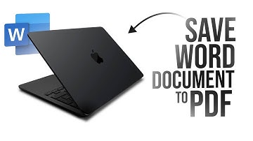 How to Save Word Document in PDF in Macbook (tutorial)