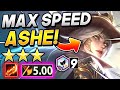 5.00 MAX SPEED ⭐⭐⭐ ASHE!  - TFT SET 4 Teamfight Tactics FATES I Guide Best Comps Build Strategy