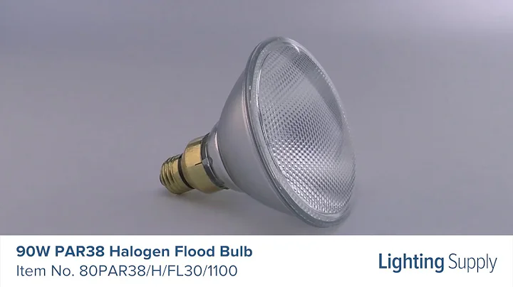 GE 90W PAR38 Halogen Flood Bulb (80PAR38/H/FL30/1100)
