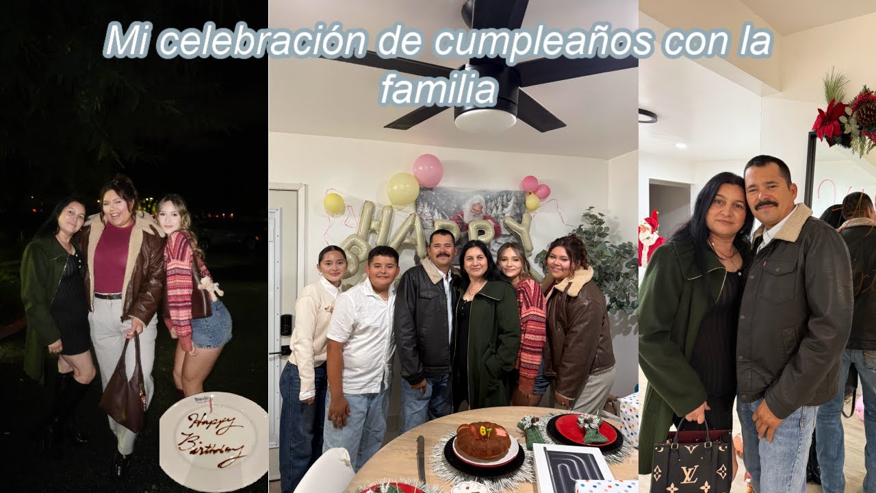 Mi celebración de cumpleaños con la familia