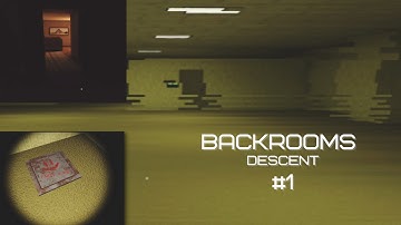 Backrooms Descent horror game - episode 1